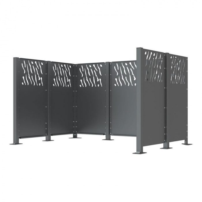 21dc206bc3eaac6fb73eacff95404872-208089208197_gpro_1-21026 Poteau cache-conteneurs modulable peint sur Galva