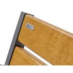 Chaise longue bois et acier Silaos®