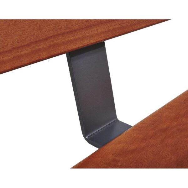 Banc bois et acier Pagode