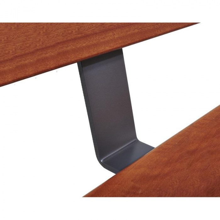 Banc bois et acier Pagode