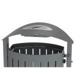 Corbeille Silaos acier 50 litres