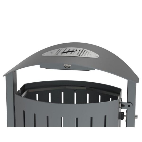 Corbeille Silaos acier 50 litres