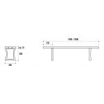 Banquette Pampelune 180 cm