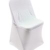 Lot de 2 housses de chaise coloris blanc