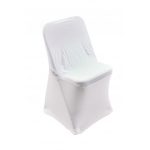 Lot de 2 housses de chaise coloris blanc