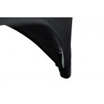 Lot de 2 housses de table coloris noir