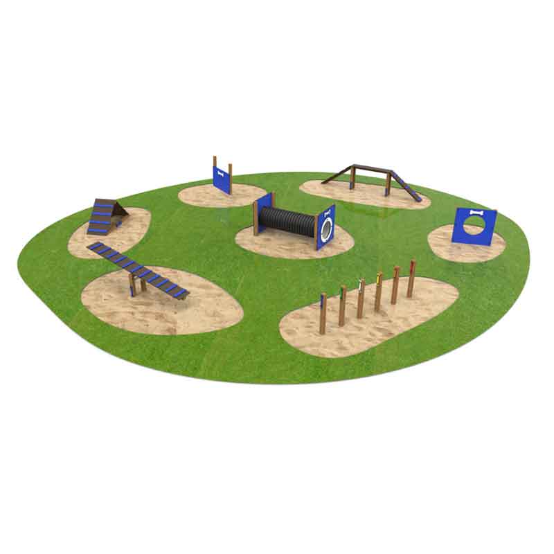 Aire d'agility canine