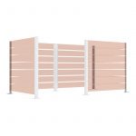 Poteaux cache-conteneurs modulable Galva