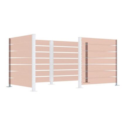 Poteaux cache-conteneurs modulable Galva