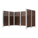 Cache-conteneurs modulable en acier