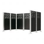 Cache-conteneurs modulable en acier