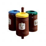 Corbeille Guyenne pour tri sélectif Agora 40 litres