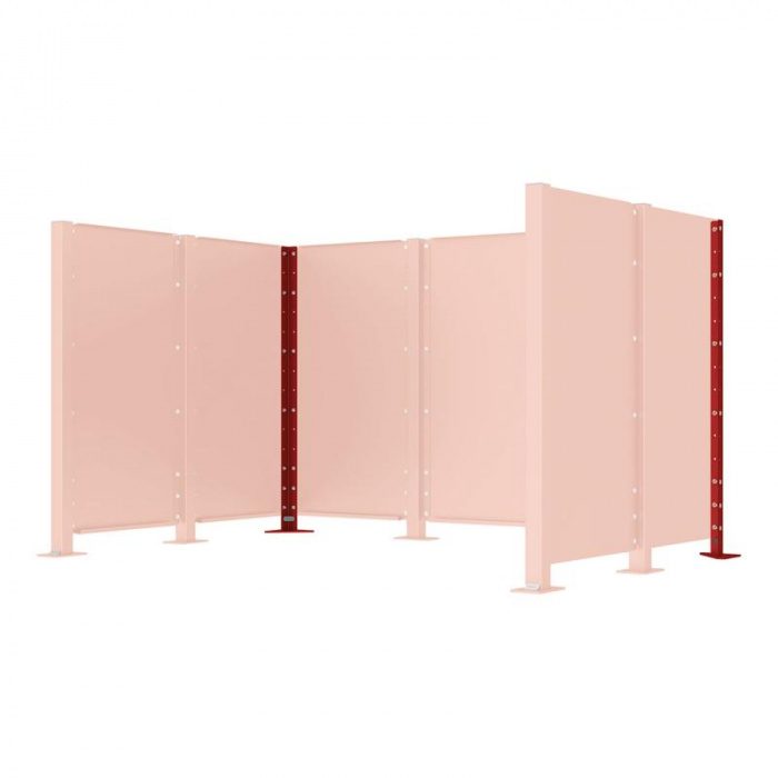 cbee66b69882652d8a2b662c983e4fa2-208182_3004_1 Poteau cache-conteneurs modulable peint sur Galva