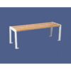 Banquette Silaos® acier et bois 1200 mm