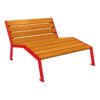 Chaise longue bois et acier Silaos®