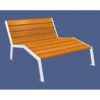 Chaise longue bois et acier Silaos®