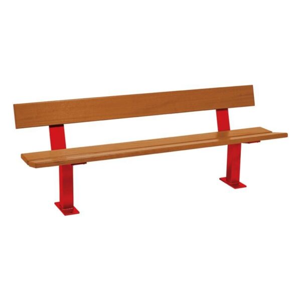 Banc bois et acier Pagode