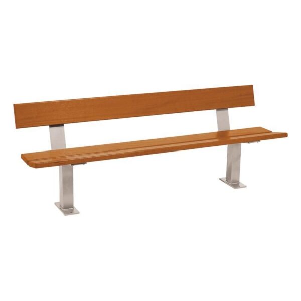 Banc bois et acier Pagode