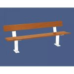 Banc bois et acier Pagode