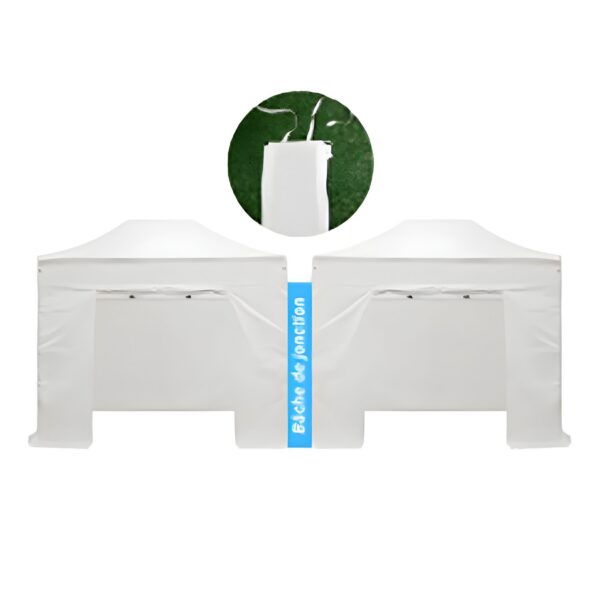 Bâche de jonction entre deux barnums 320G/M²