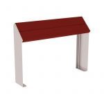 Assis-debout KUB. acier et bois