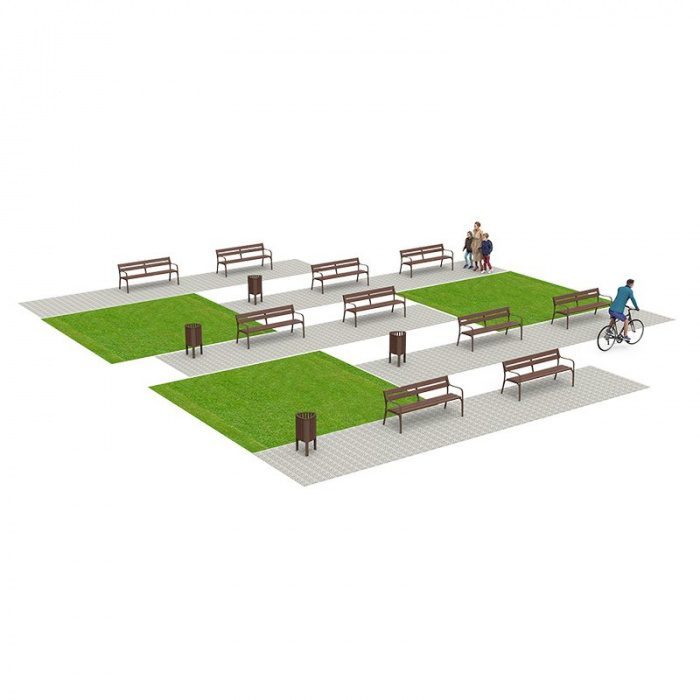 pack Pack promo 10 bancs Citizen ECO et 4 corbeilles GEA 50 L