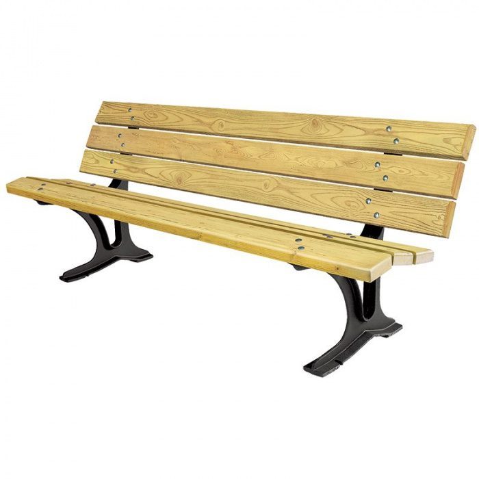 Banc Cologne 180 cm 6 lames en pin traité autoclave