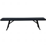 Banc pliant Monobloc coloris Noir