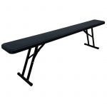 Banc pliant Monobloc coloris Noir