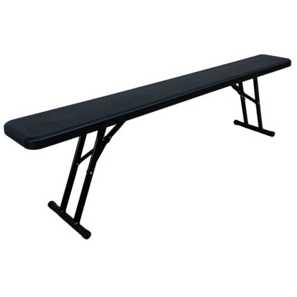 Banc pliant Monobloc coloris Noir