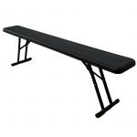 Banc pliant Monobloc coloris Noir