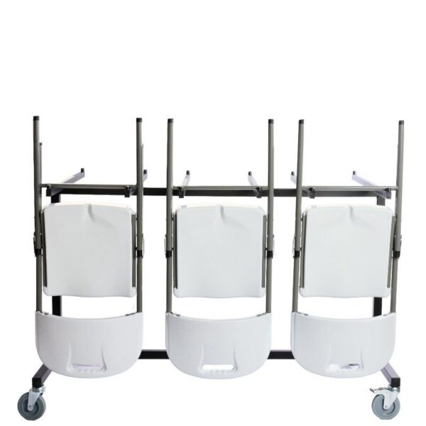 Chariot de 40 chaises pliantes PRO-INTENS PEHD