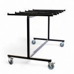 Chariot de 40 chaises pliantes PRO-INTENS PEHD