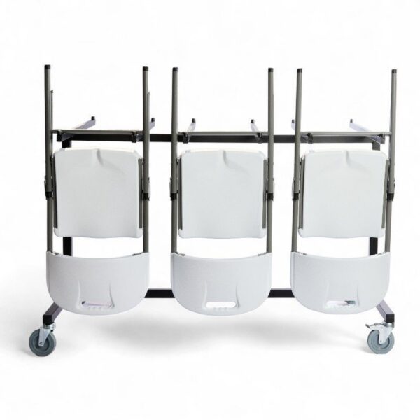 Chariot de 40 chaises pliantes PRO-INTENS PEHD