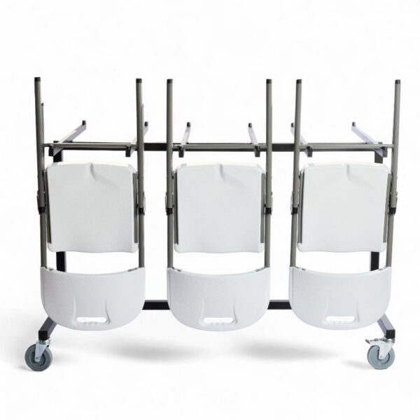 Chariot de 40 chaises pliantes PRO-INTENS PEHD