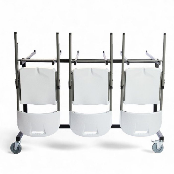 Chariot de 40 chaises pliantes PRO-INTENS PEHD