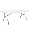 Table XXXL 244 X 76 Polyéthylène haute densité BLANC