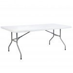 Table XXXL 244 X 76 Polyéthylène haute densité BLANC