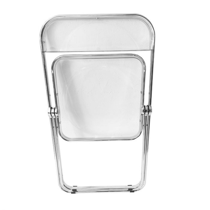 Chaise-transparente-2 Chaise Pliante chrome et transparente