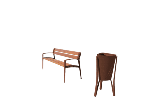 UM327-Photoroom Pack Minsk 1 banc + 1 corbeille