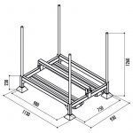 Palette porte-barrières