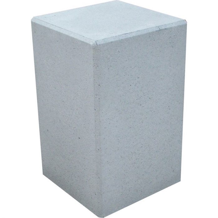 borne-carree-40x40-cm Borne Carrée en Béton 40x40 cm