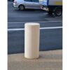 Borne cylindrique Ø40 blanc sablé anti-bélier