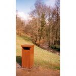 Poubelle Forestière en Béton