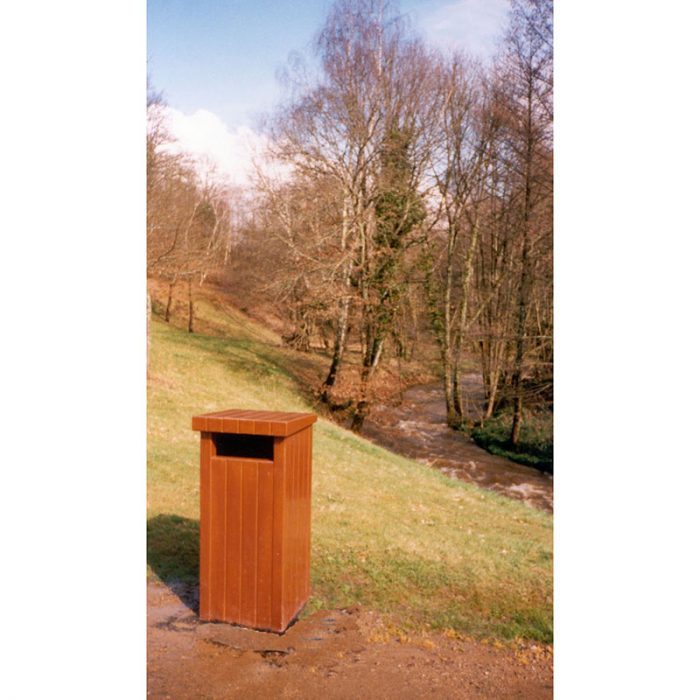 Poubelle Forestière en Béton