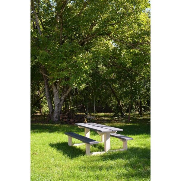 Table béton gris foncé type G