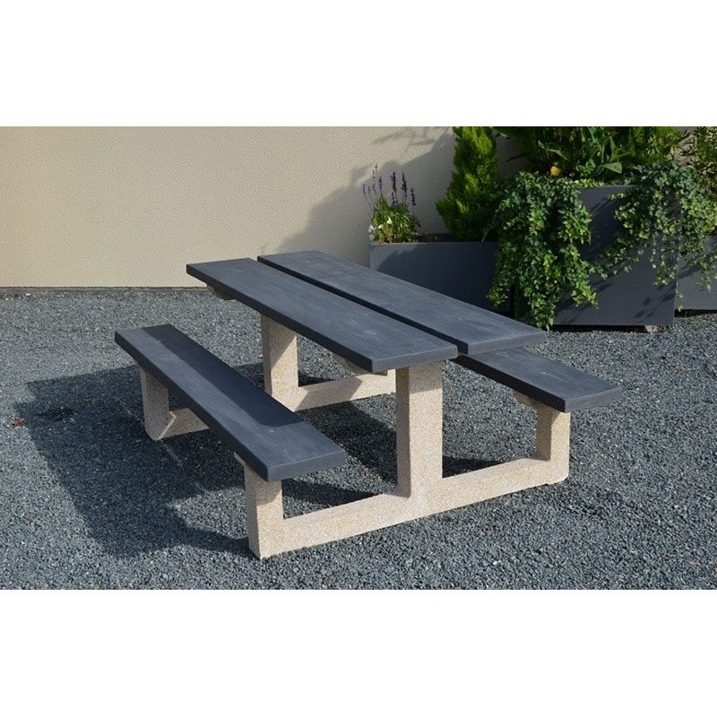 table-beton-gris-tabg200 Table béton gris foncé type G