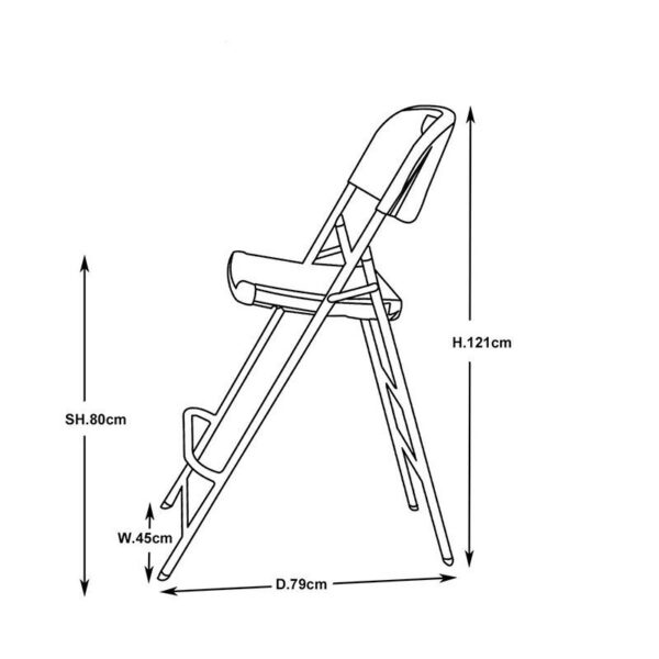 Chaise Haute Pliante PRO-INTENS