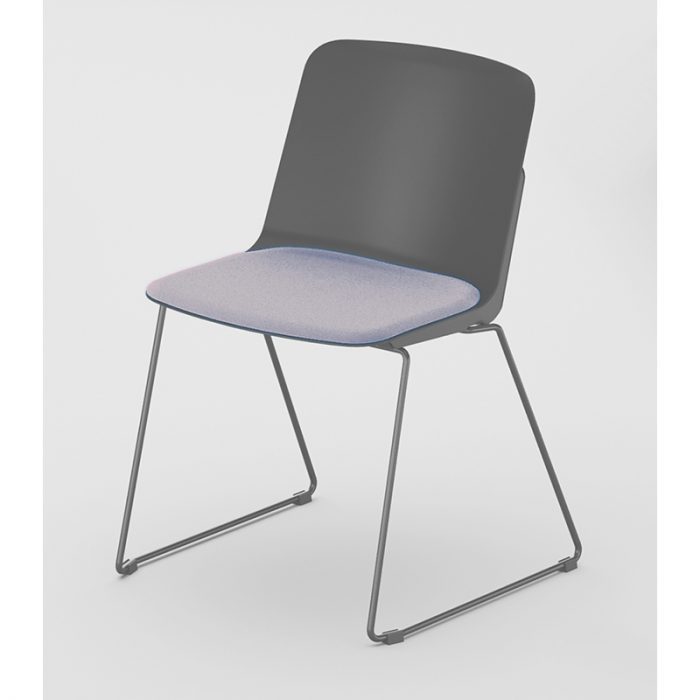 URKI-gris-tap-azul Chaise URKI sur mesure