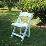 Chaise pliante RESINE BLANCHE